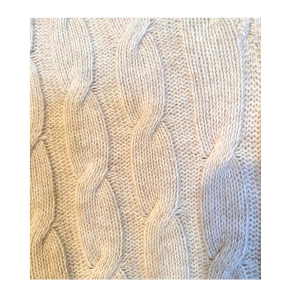 Cashmere/Silk Cable Knit Sweater - Picture 2 of 6